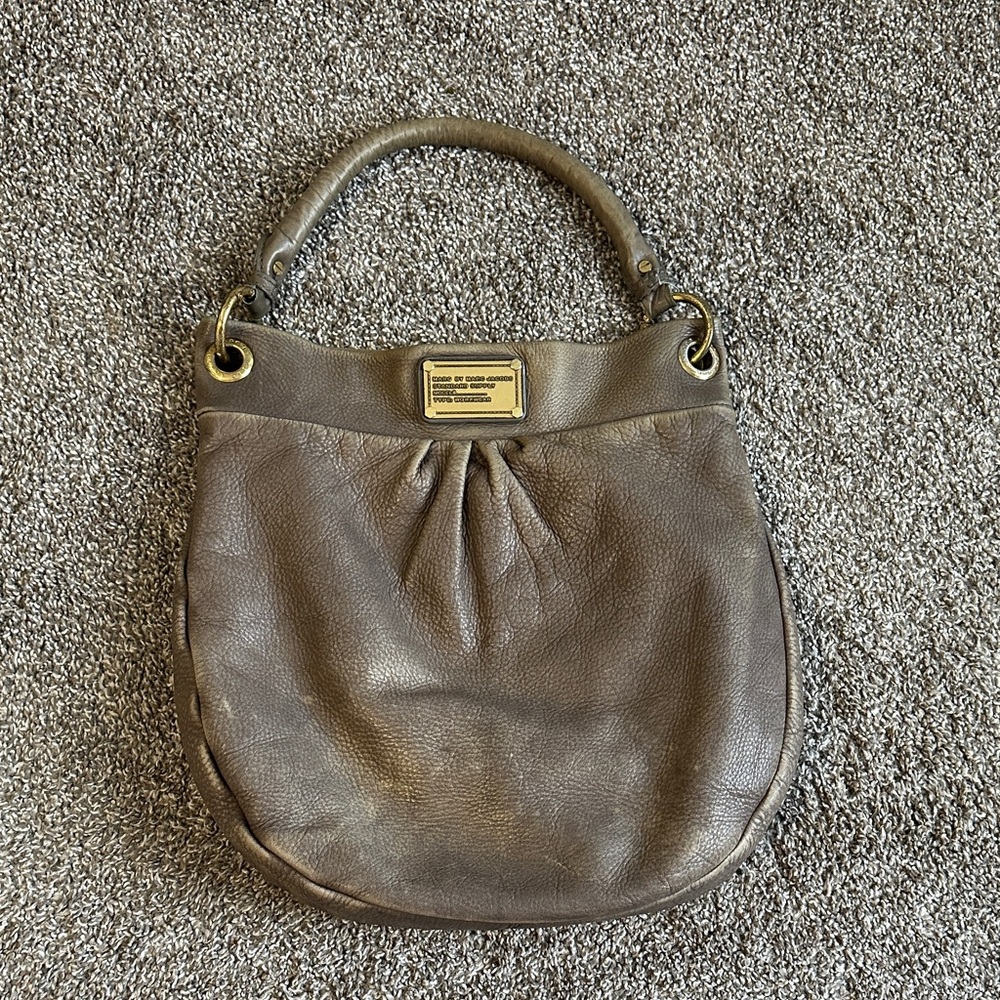 Marc by Marc Jacobs Classic Q Hillier Grey Leather Hobo Bag
